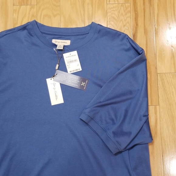 John W. Nordstrom Blue T-Shirt XL - Picture 7 of 8